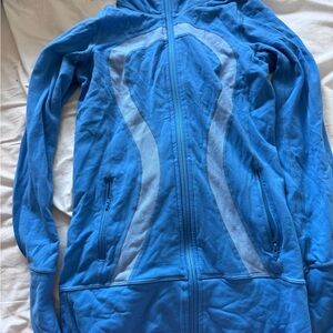 Blue Zip-Up Lululemon Sweater
